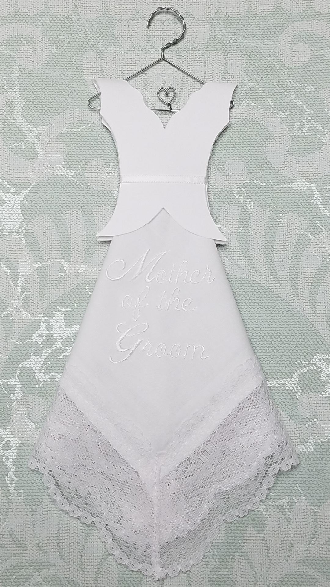 Wedding Dress Hanky-Mother of the Groom